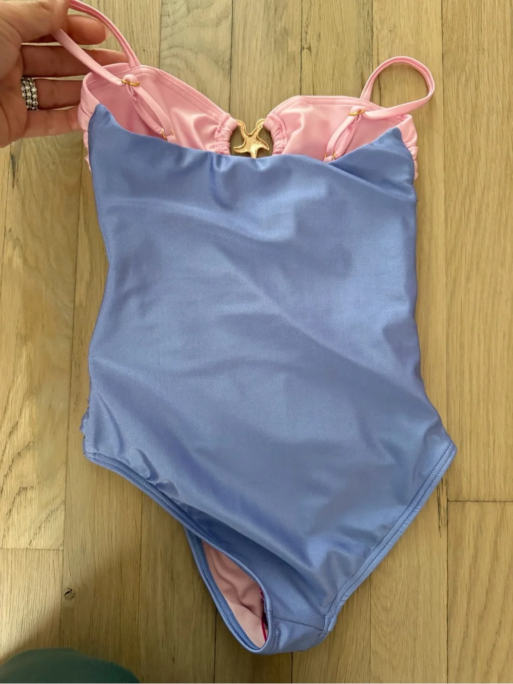 Marlo kids one piece cutout bathing suit size 6-7